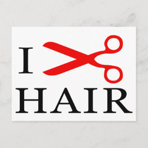 Postal Amo El Pelo, Corto El Pelo, Amo Los Barberos, Amo