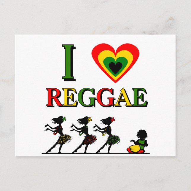 Postal Amo El Reggae (Anverso)