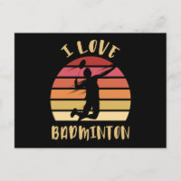 Amo el salto de smash de bádminton