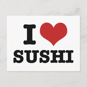 Postal Amo el sushi