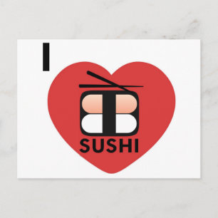 Postal Amo el sushi