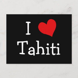 Postal Amo el Tahiti