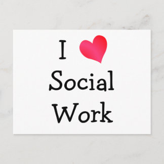 Postal Amo El Trabajo Social
