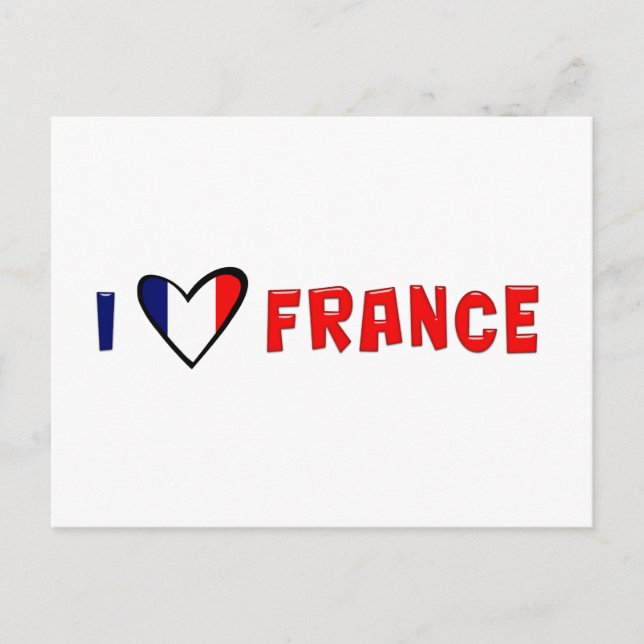 Postal Amo Francia (Anverso)