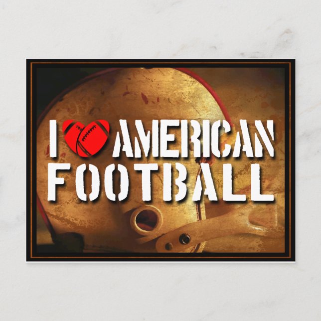 Postal Amo fútbol americano (Anverso)