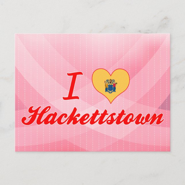 Postal Amo Hackettstown, Nueva Jersey (Anverso)