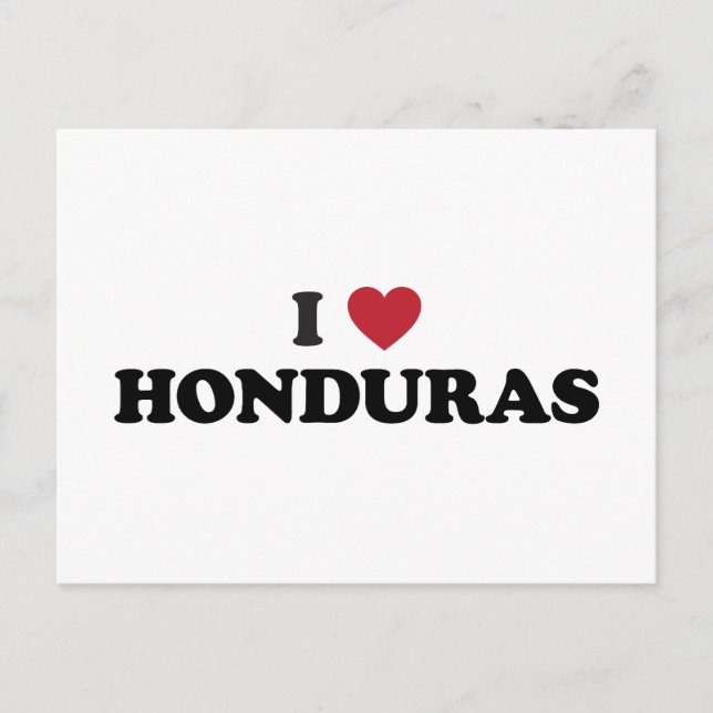 Postal Amo Honduras (Anverso)
