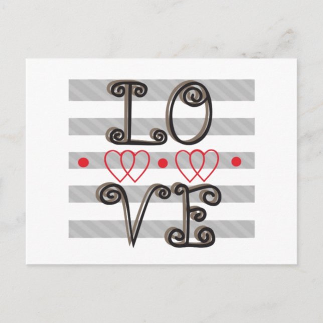Postal Amo Infinity Times Love Infinity Postcard (Anverso)