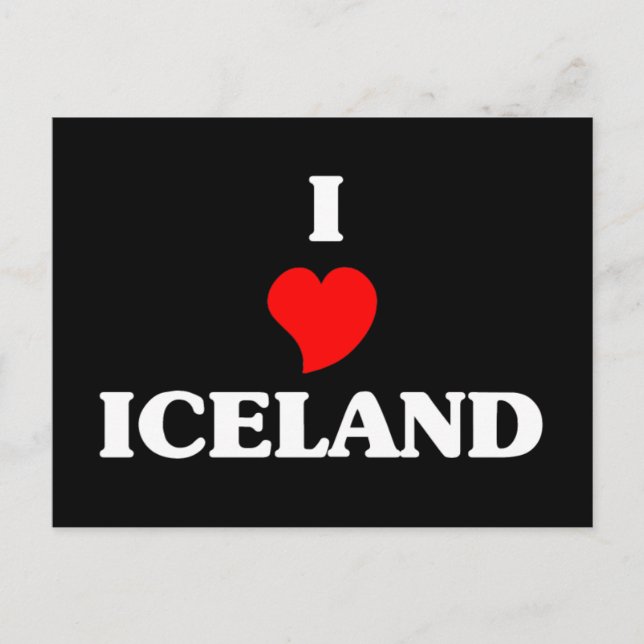 Postal Amo Islandia (Anverso)