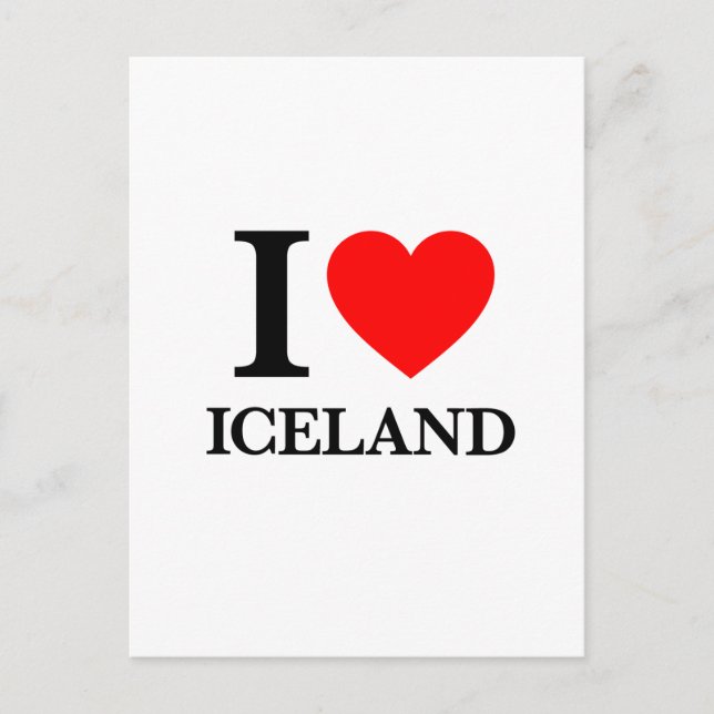 Postal Amo Islandia (Anverso)