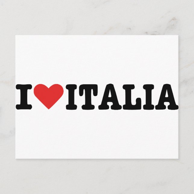Postal Amo Italia (Anverso)