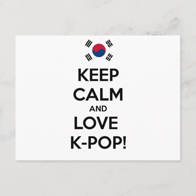 Postal ¡Amo K-Pop! (Anverso)