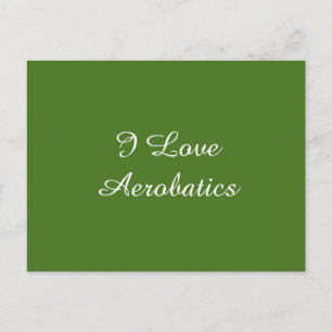 Postal Amo La Aerobacía