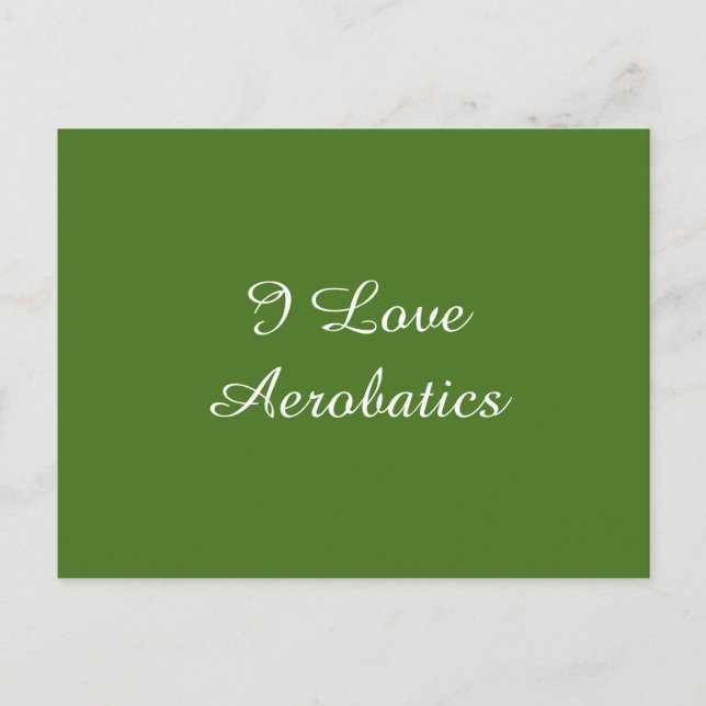 Postal Amo La Aerobacía (Anverso)