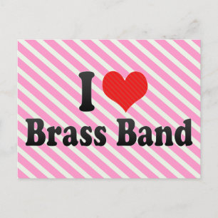 Postal Amo la banda de Brass