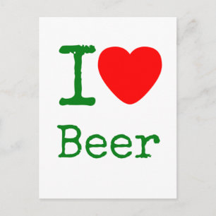 Postal Amo la cerveza