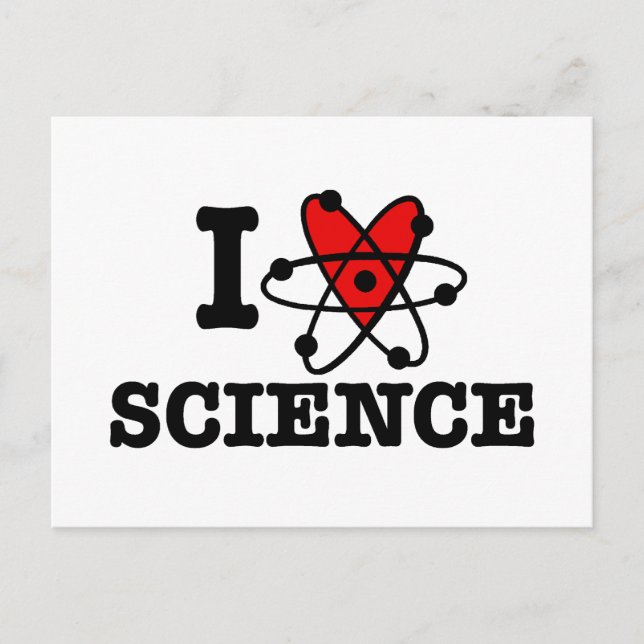 Postal Amo la ciencia (Anverso)