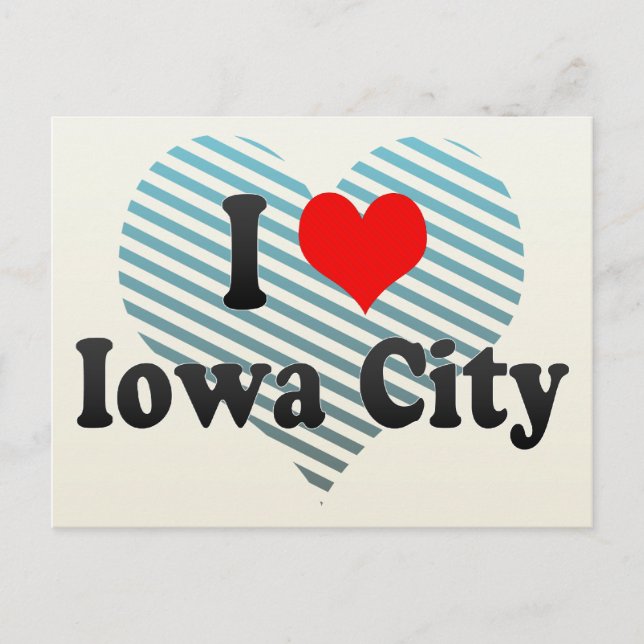Postal Amo la ciudad de Iowa, Estados Unidos (Anverso)