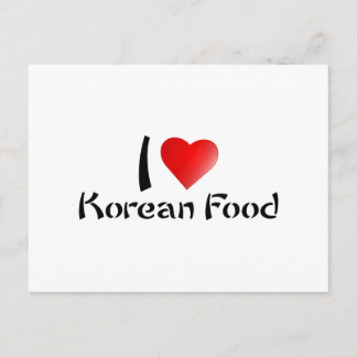 POSTAL AMO LA COMIDA COREANA