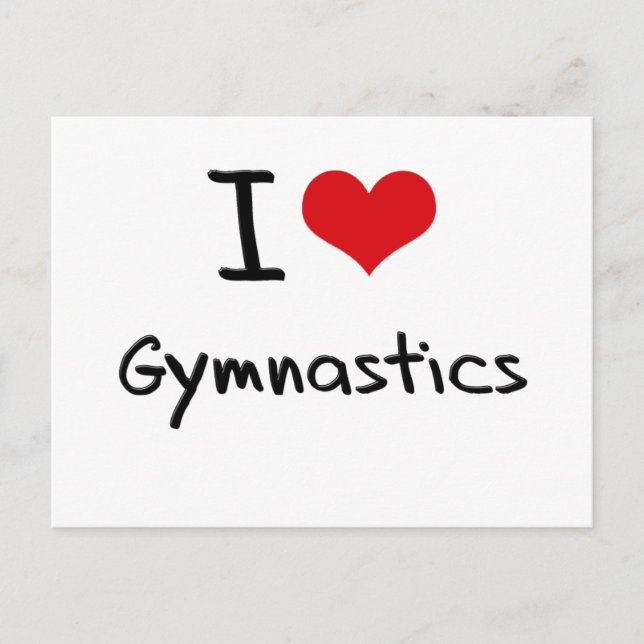 Postal Amo la Gimnasia (Anverso)