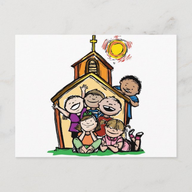 Postal ¡Amo la Iglesia de los Niños! (Anverso)