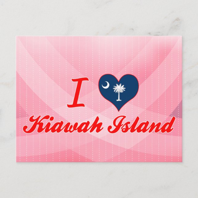Postal Amo la Isla Kiawah, Carolina del Sur (Anverso)