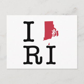 Postal Amo la Isla Rhode