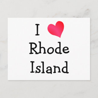Postal Amo la Isla Rhode