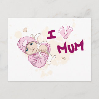 Postal Amo la Mamá - Chica
