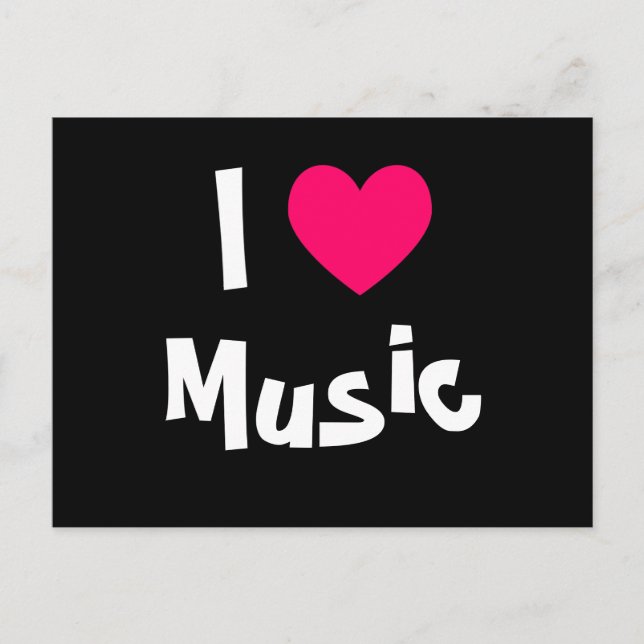 Postal Amo la música (Anverso)