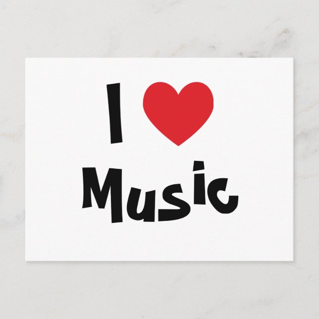 Postal Amo la música (Anverso)