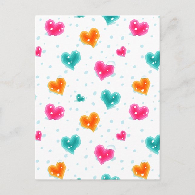 Postal Amo la Navidad con nieve (Anverso)