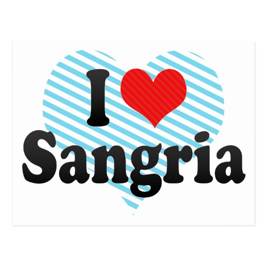 Postal Amo la sangría