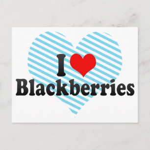 Postal Amo las Blackberries