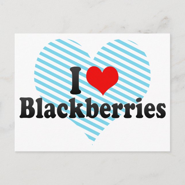 Postal Amo las Blackberries (Anverso)