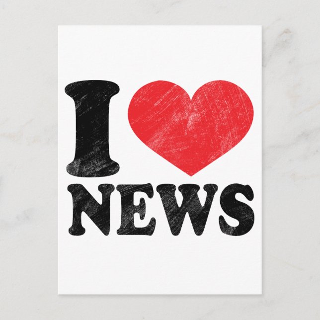 Postal Amo las noticias (Anverso)