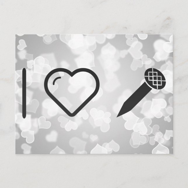 Postal Amo las uñas (Anverso)