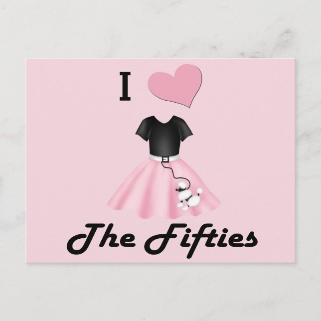 Postal Amo los años 50 (Anverso)