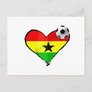 Postal Amo los Black Stars de Ghana - regalos de Ghana