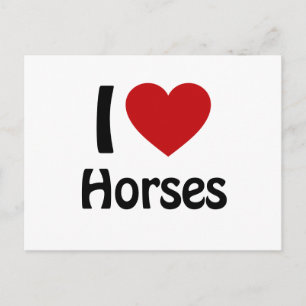 Postal Amo los Caballos