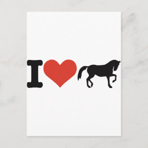 Postal Amo los Caballos