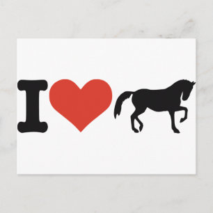 Postal Amo los Caballos