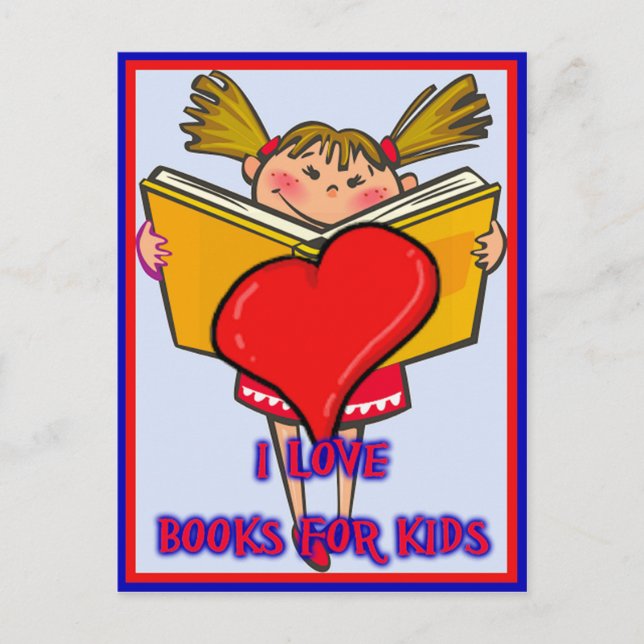 Postal Amo Los Libros Para Niños (Anverso)