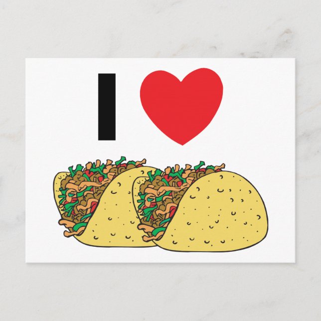 Postal Amo Los Tacos (Anverso)