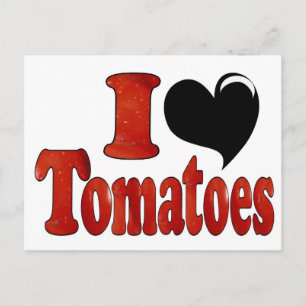 Postal Amo los tomates