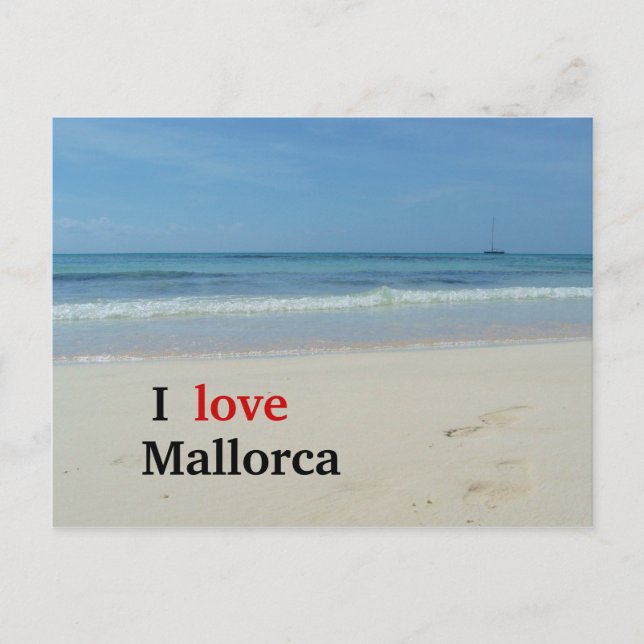 Postal Amo Mallorca Beach (Anverso)