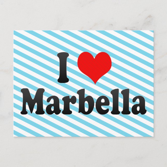 Postal Amo Marbella, España (Anverso)