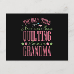 Postal Amo más que el acolchado es ser abuela