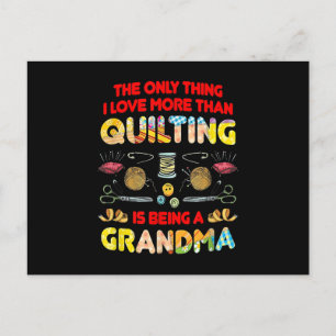 Postal Amo Más Que El Quilting Es Ser Una Abuela