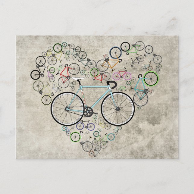 Postal Amo Mi Bicicleta (Anverso)
